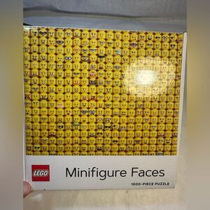 Lego Minifigure Faces Puzzle 1000 pieces with help picture